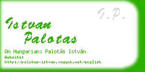 istvan palotas business card